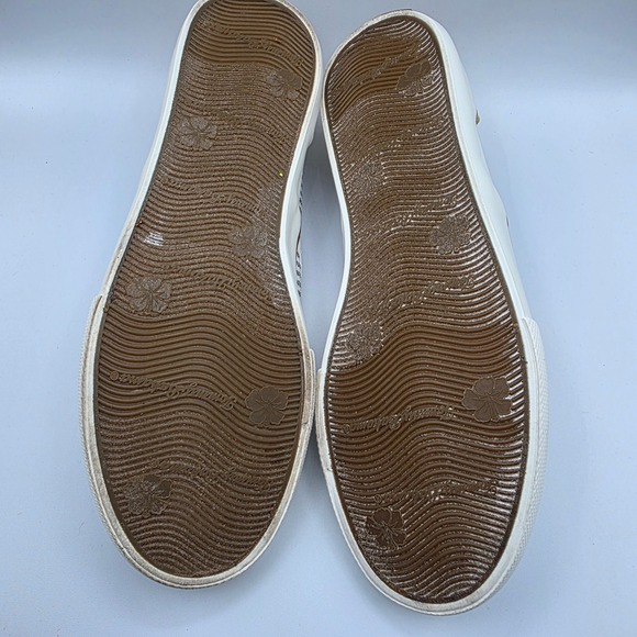 Tommy Bahama Women's Striped Slip On Canvas Shoes Tan Accents Size 8.5 - Picture 9 of 10